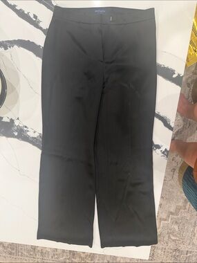 Ann Taylor Black Wide-Leg Trousers
